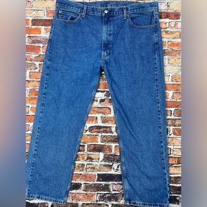 Levi Strauss Denim Straight Jeans 505 Blank Red Tag Mens Size W 44L 30  Blue